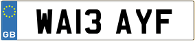 Trailer License Plate